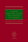 Company Directors' Duties and Conflicts of Interest - Book