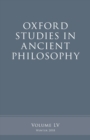 Oxford Studies in Ancient Philosophy, Volume 55 - Book