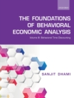 The Foundations of Behavioral Economic Analysis : Volume III: Behavioral Time Discounting - Book