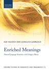 Enriched Meanings : Natural Language Semantics with Category Theory - Book