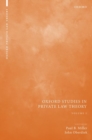 Oxford Studies in Private Law Theory: Volume I - Book