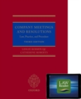 Company Meetings and Resolutions (Digital Pack) : Law, Practice, and Procedure - Book
