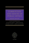 Corruption and Misuse of Public Office - Book