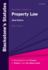 Blackstone's Statutes on Property Law - Book