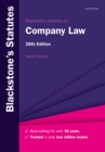 Blackstone's Statutes on Company Law - eBook