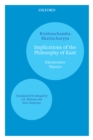 Implications of the Philosophy of Kant : Kantdarsaner Tatparya - eBook