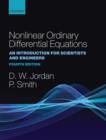 Nonlinear Ordinary Differential Equations : An Introduction for Scientists and Engineers - Book