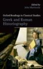 Greek and Roman Historiography - Book