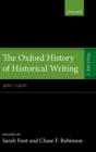 The Oxford History of Historical Writing : Volume 2: 400-1400 - Book