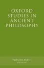 Oxford Studies in Ancient Philosophy XXXIII : Winter 2007 - Book
