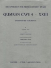 Discoveries in the Judaean Desert: Volume XXXIII: Unidentified Fragments from Qumran Cave 4 - Book