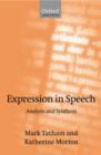 Expression in Speech : Analysis and Synthesis - Book
