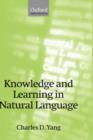 Knowledge and Learning in Natural Language - Book