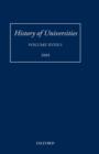 History of Universities : Volume XVIII/1 2003 - Book