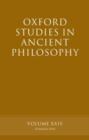 Oxford Studies in Ancient Philosophy, Volume XXIV : Summer 2003 - Book