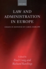 Law and Administration in Europe : Essays in Honour of Carol Harlow - Book