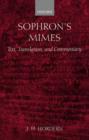Sophron's Mimes : Text, Translation, and Commentary - Book