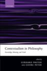 Contextualism in Philosophy : Knowledge, Meaning, and Truth - Book