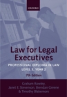 Law for Legal Executives : Professional Diploma in Law, Level 3 Year 2 - Book