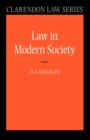 Law in Modern Society - Book
