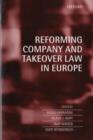 Reforming Company and Takeover Law in Europe - Book