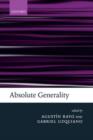 Absolute Generality - Book