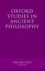 Oxford Studies in Ancient Philosophy XXVII : Winter 2004 - Book