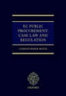 EC Public Procurement: Case Law and Regulation - Book