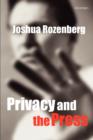 Privacy and the Press - Book