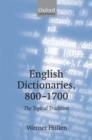 English Dictionaries, 800-1700 : The Topical Tradition - Book