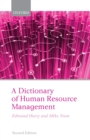A Dictionary of Human Resource Management - Book