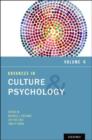 Advances in Culture and Psychology - Book