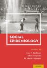 Social Epidemiology - Book