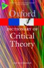 A Dictionary of Critical Theory - Book