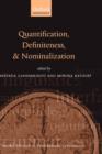 Quantification, Definiteness, and Nominalization - Book