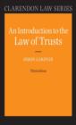 An Introduction to the Law of Trusts - Book