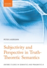 Subjectivity and Perspective in Truth-Theoretic Semantics - Book
