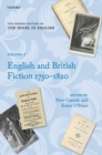 The Oxford History of the Novel in English : Volume 2: English and British Fiction 1750-1820 - Book