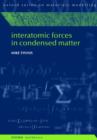 Interatomic Forces in Condensed Matter - Book