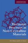 Electronic Processes in Non-Crystalline Materials - Book