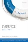 Questions & Answers Evidence 2013-2014 : Law Revision and Study Guide - Book