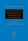 Commercial Arbitration in Germany - Book