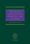Securities and Capital Markets Law in China - Book