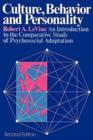 Culture, Behavior, and Personality : An Introduction to the Comparative Study of Psychosocial Adaptation - Book