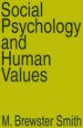 Social Psychology and Human Values - Book