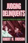 Judging Delinquents : Context and Process in Juvenile Court - Book