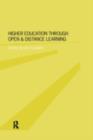 Higher Education Through Open and Distance Learning - eBook