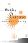 Work, Leisure and Well-Being - eBook