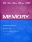 Memory : Neuropsychological, Imaging and Psychopharmacological Perspectives - eBook