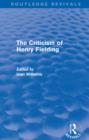 The Criticism of Henry Fielding (Routledge Revivals) - eBook